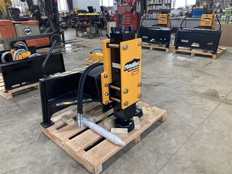 price brothers skid steer mounted post driver|montana post driver for sale.